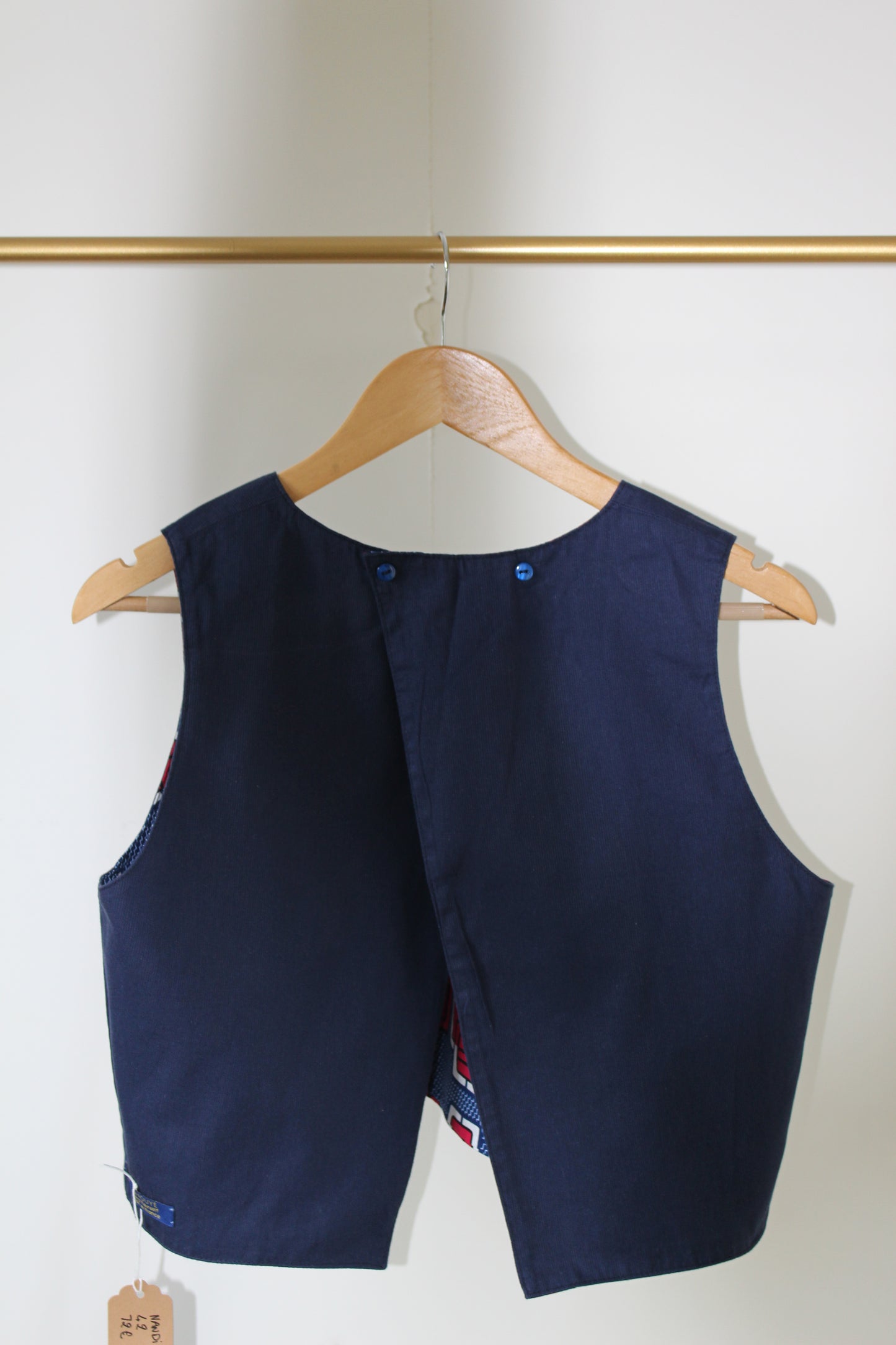 LE CROP TOP REVERSIBLE NANDI WAX CARRES ROSES