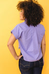 LA CHEMISE TAYTU COTON UNI LILAS