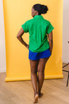 LA CHEMISE TAYTU COTON UNI VERT