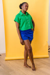 LA CHEMISE TAYTU COTON UNI VERT