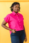 LA CHEMISE TAYTU COTON UNI ROSE