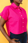 LA CHEMISE TAYTU COTON UNI ROSE