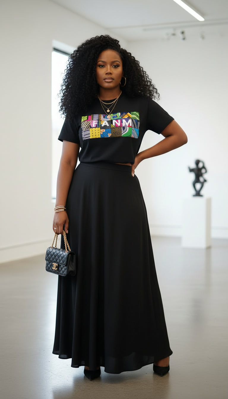 Le crop-top MOUN ou FANM en wax