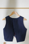 LE CROP TOP REVERSIBLE NANDI WAX CARRES ROSES