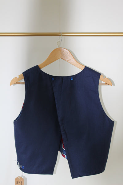 LE CROP TOP REVERSIBLE NANDI WAX CARRES ROSES