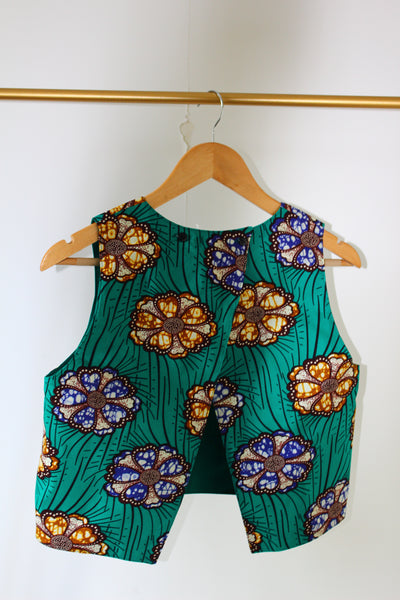 LE CROP TOP REVERSIBLE NANDI WAX VERT