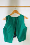 LE CROP TOP REVERSIBLE NANDI WAX VERT