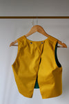 LE CROP TOP REVERSIBLE NANDI BICOLORE JAUNE/VERT
