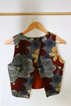 LE CROP TOP REVERSIBLE NANDI WAX FLEURS MARRON