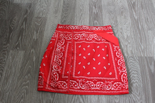 LA JUPE SONRISA - Motif bandana rouge