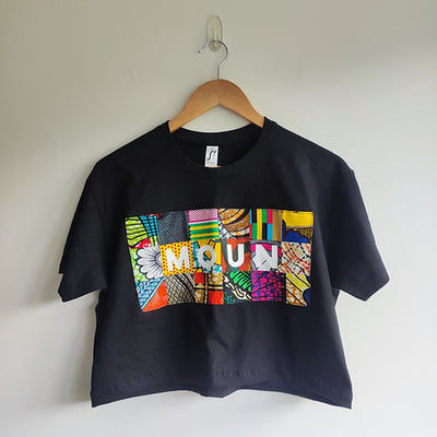 Le crop-top MOUN ou FANM en wax
