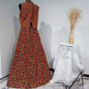 LA JUPE ASHANTI WAX ORANGE