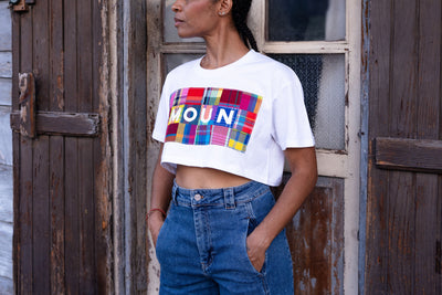 Le crop-top MOUN ou FANM en madras
