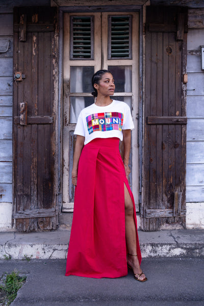 Le crop-top MOUN ou FANM en madras