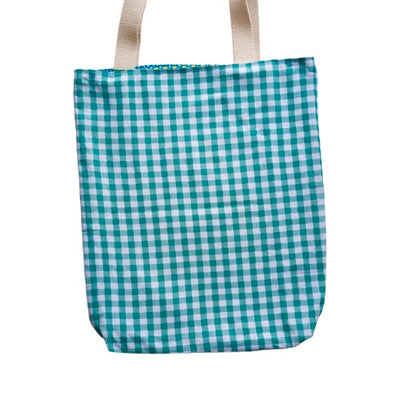 Le TOTE-BAG SANOUYÉ COTON VICHY VERT