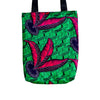 Le TOTE-BAG SANOUYÉ WAX ROSE ET VERT