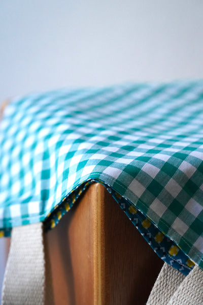 Le TOTE-BAG SANOUYÉ COTON VICHY VERT
